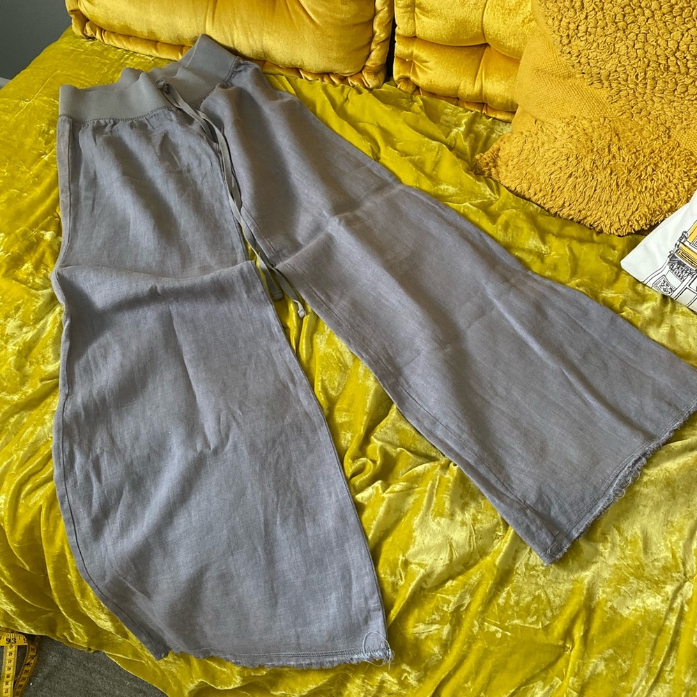 ✨ Krisa Grey Linen Pants ✨